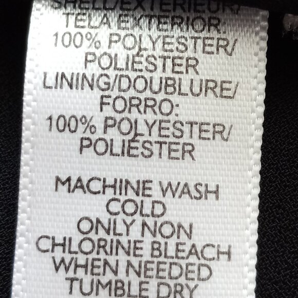 LOFT Black Mesh Silver Polka Dot Spaghetti Strap Camisole Top Fully Lined, Sz M - Picture 7 of 7